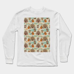 Tibetan monk and tibetan terrier friends Long Sleeve T-Shirt